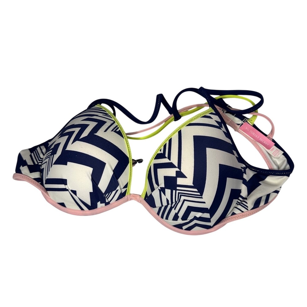 Victoria's Secret Swim The Fabulous Padded Push-Up Underwire Bikini Top Size 34C - Picture 6 of 10